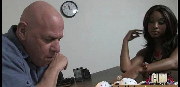  Busty black babe bubble bath group cocksuck! 10